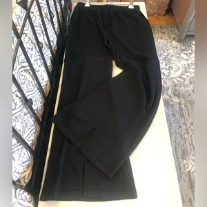 Monteau Los Angeles.. black sweater flare pants